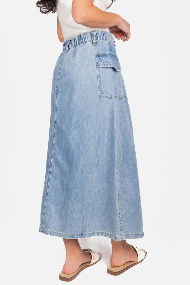 Willa Skirt (Blue) - Image 7