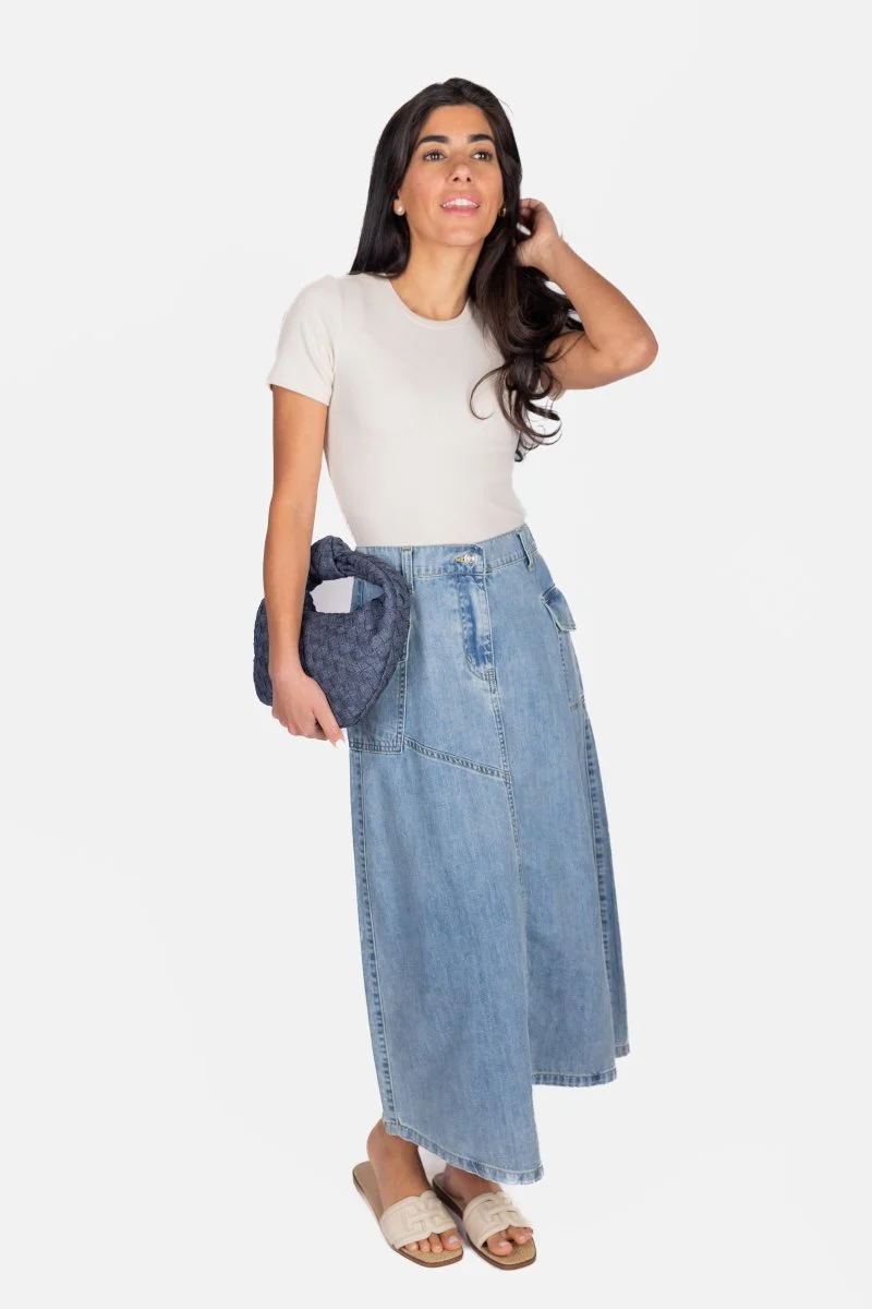 Willa Skirt (Blue) - Image 8