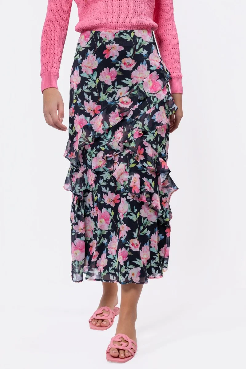 Zella Skirt (Black Ground) - Image 2