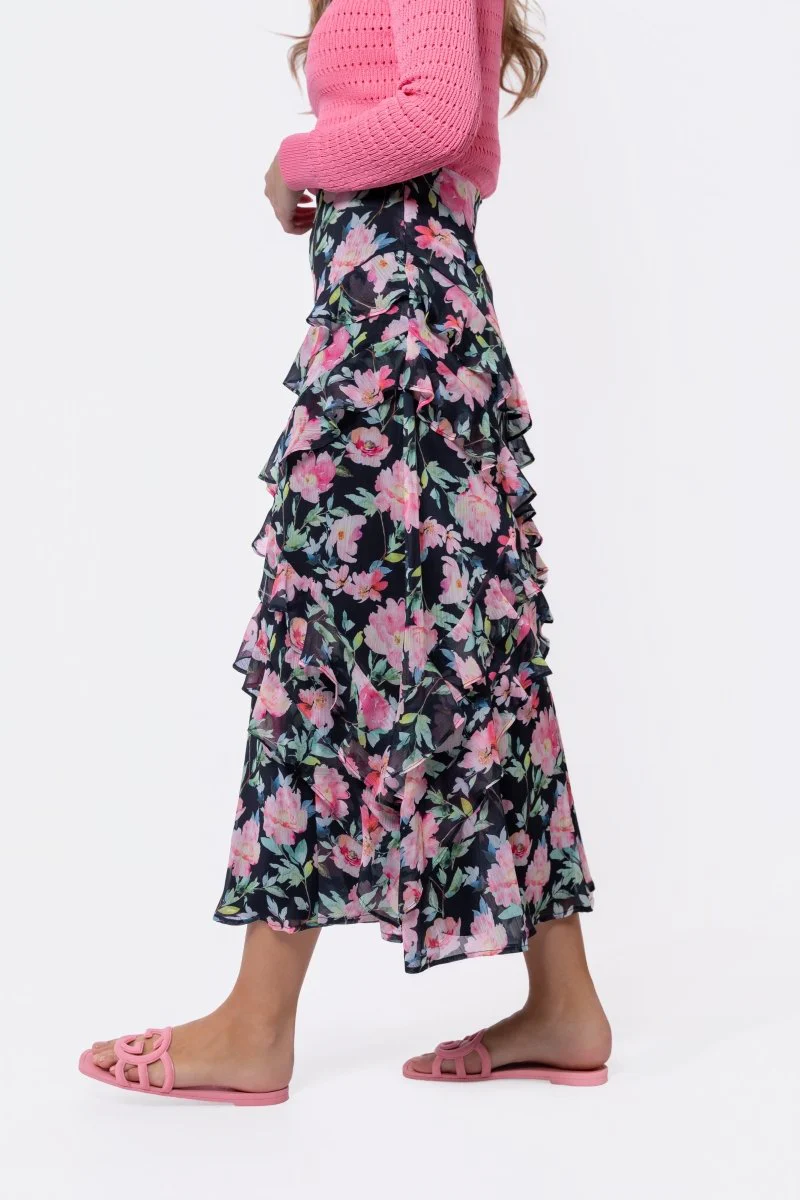 Zella Skirt (Black Ground) - Image 3