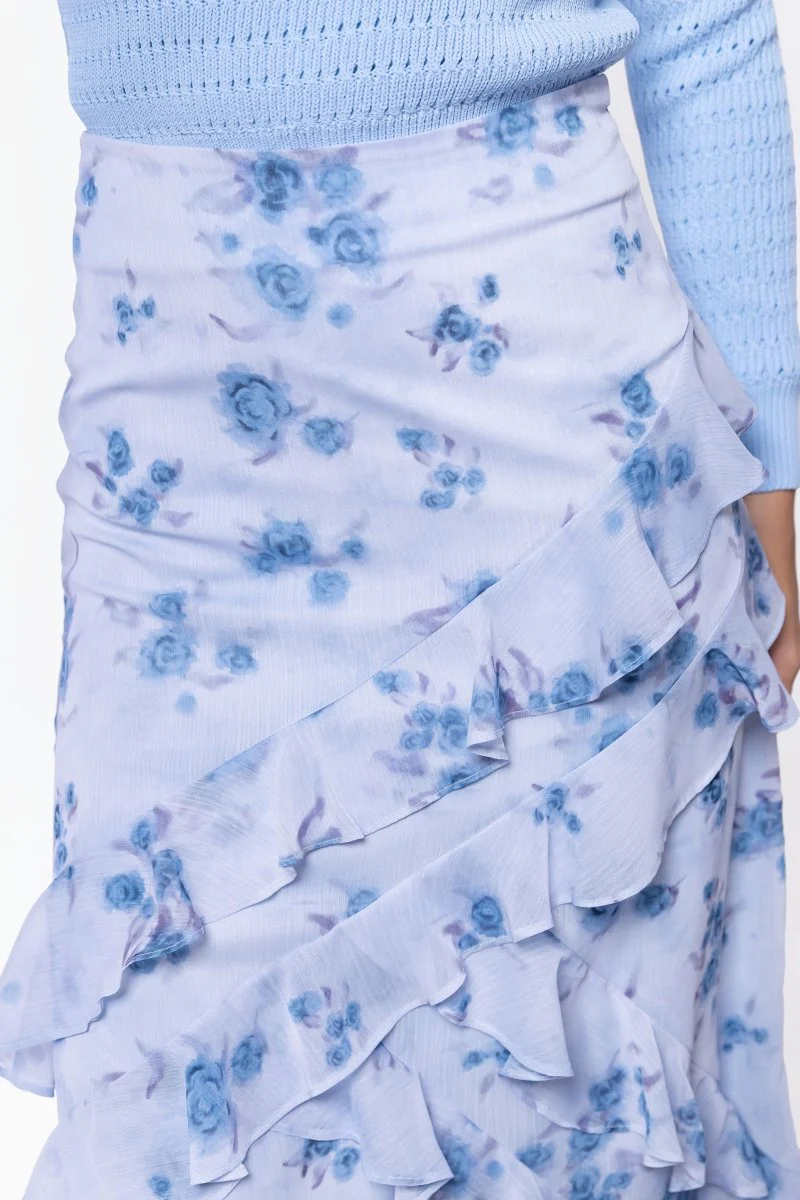Zella Skirt (Blue Flower) - Image 5