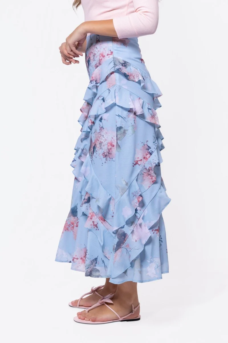 Zella Skirt (Blue Pattern) - Image 3