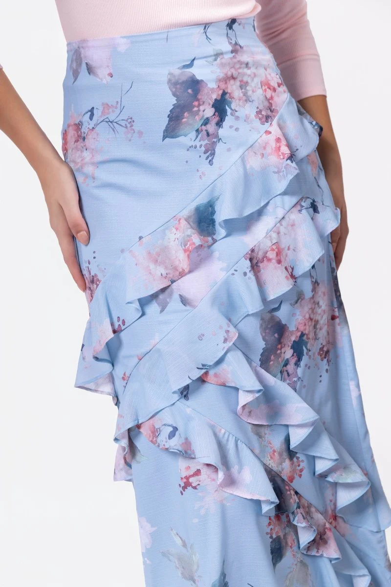 Zella Skirt (Blue Pattern) - Image 5