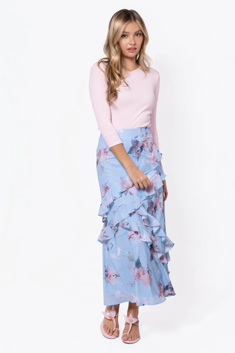 Zella Skirt (Blue Pattern) - Image 7
