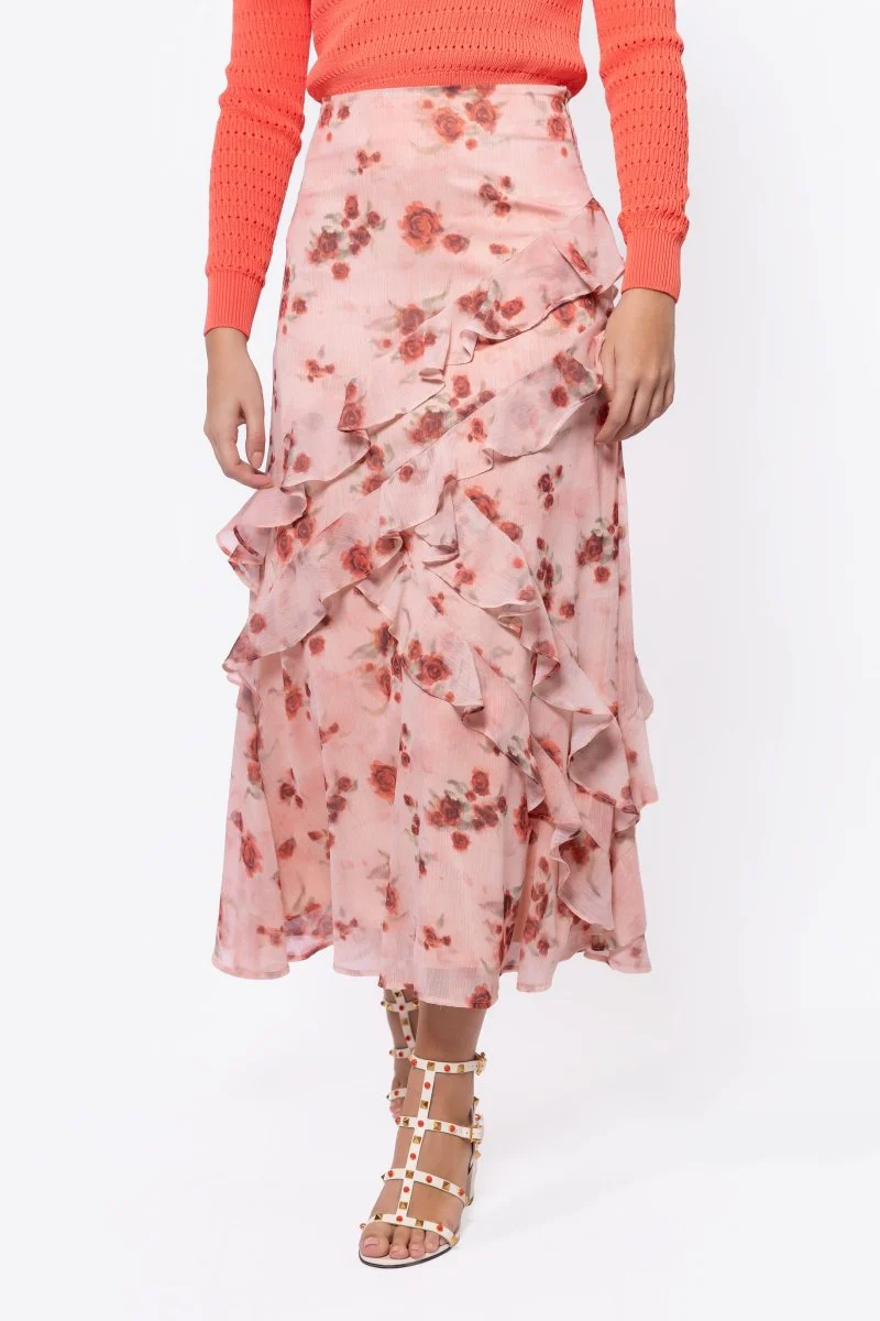 Zella Skirt (Peach Flower) - Image 2