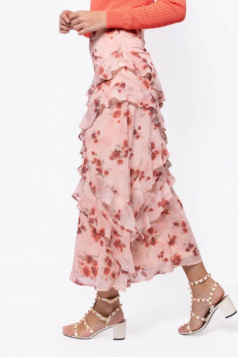 Zella Skirt (Peach Flower) - Image 3