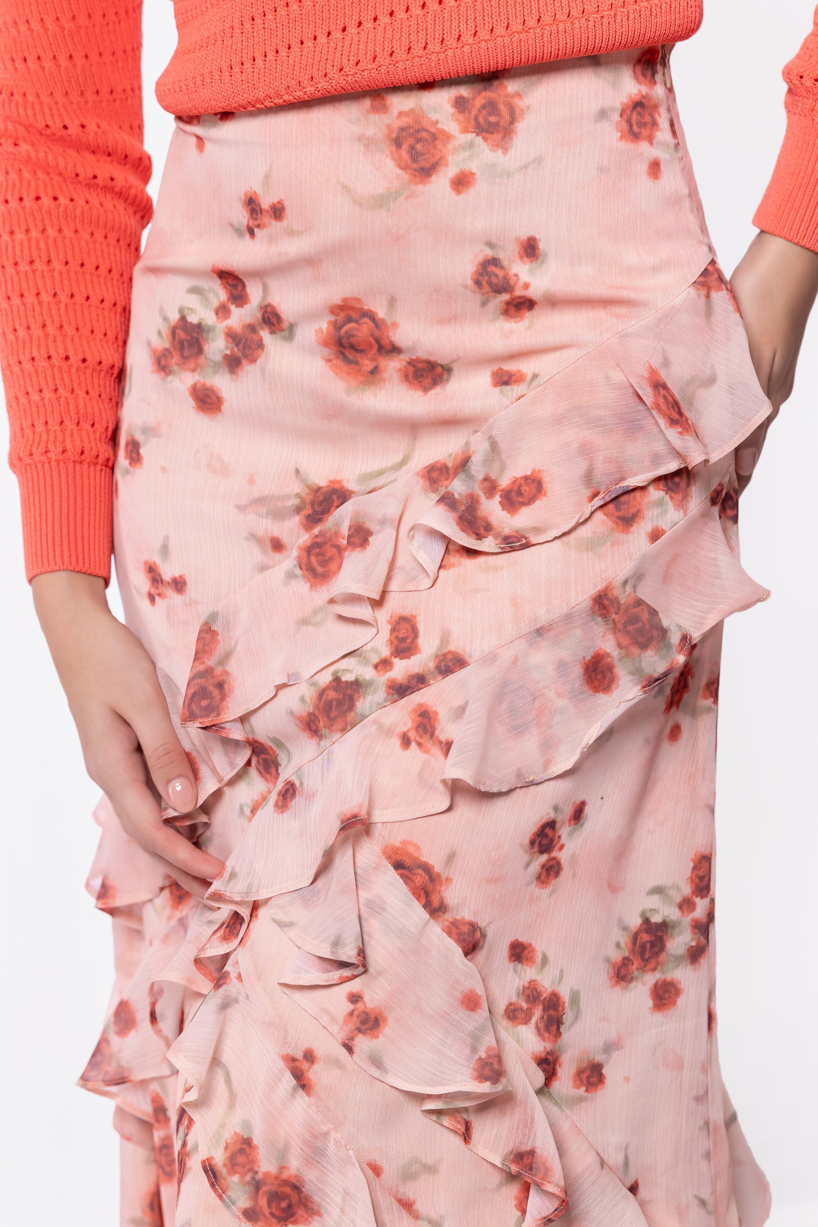 Zella Skirt (Peach Flower) - Image 5