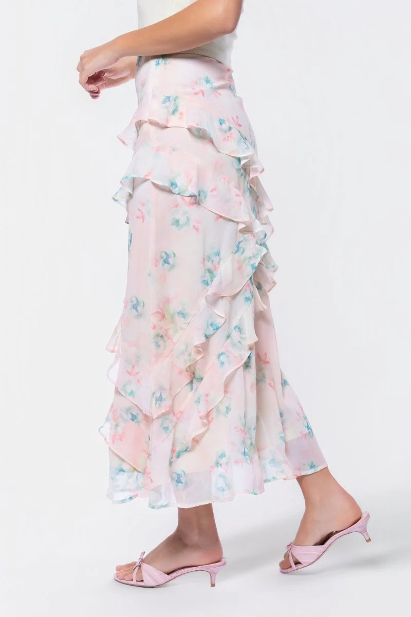 Zella Skirt (Pink/Green) - Image 3