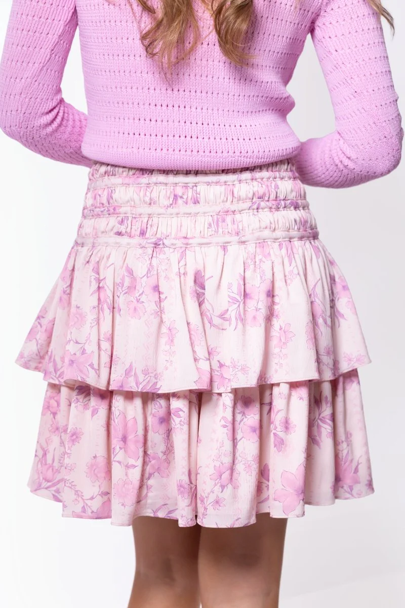 Zena Skirt 20" (Light Pink Flower) - Image 4