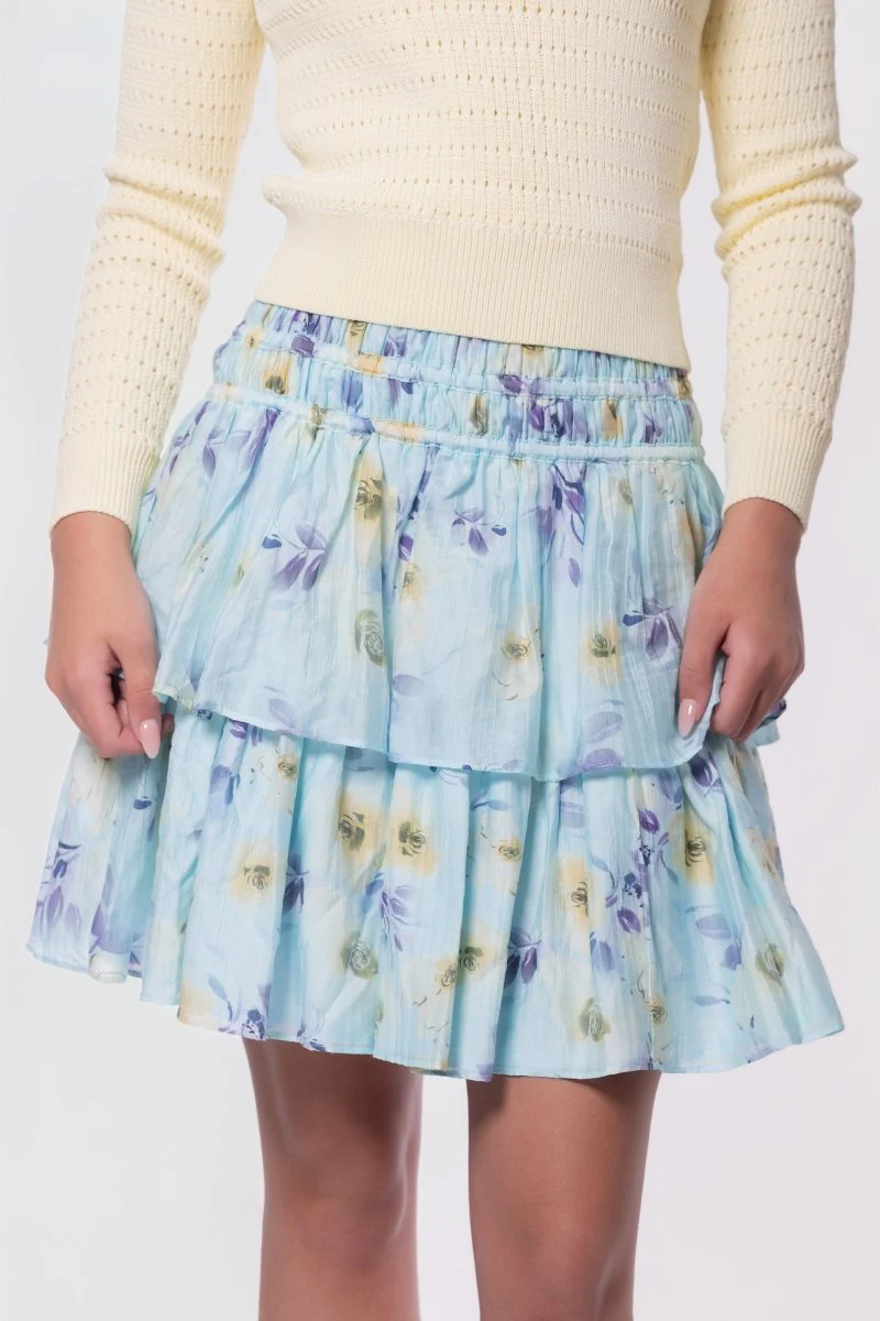 Zena Skirt 20" (Mint/Purple) - Image 2