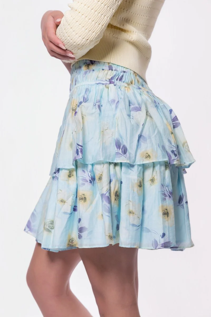 Zena Skirt 20" (Mint/Purple) - Image 3