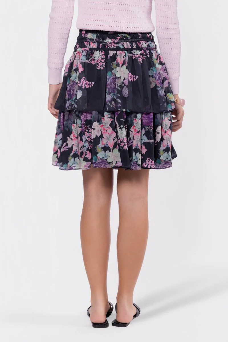 Zena Skirt 23" (Black/Purple) - Image 4