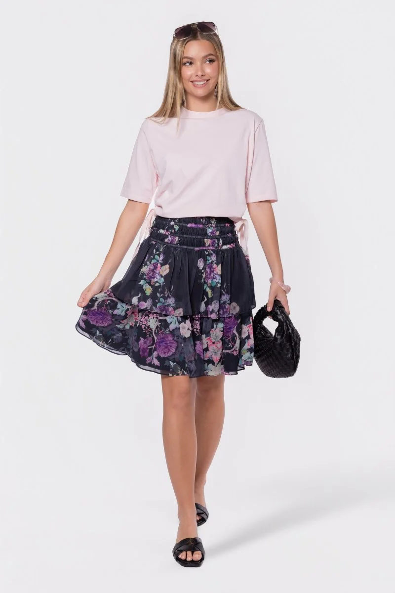 Zena Skirt 23" (Black/Purple) - Image 6