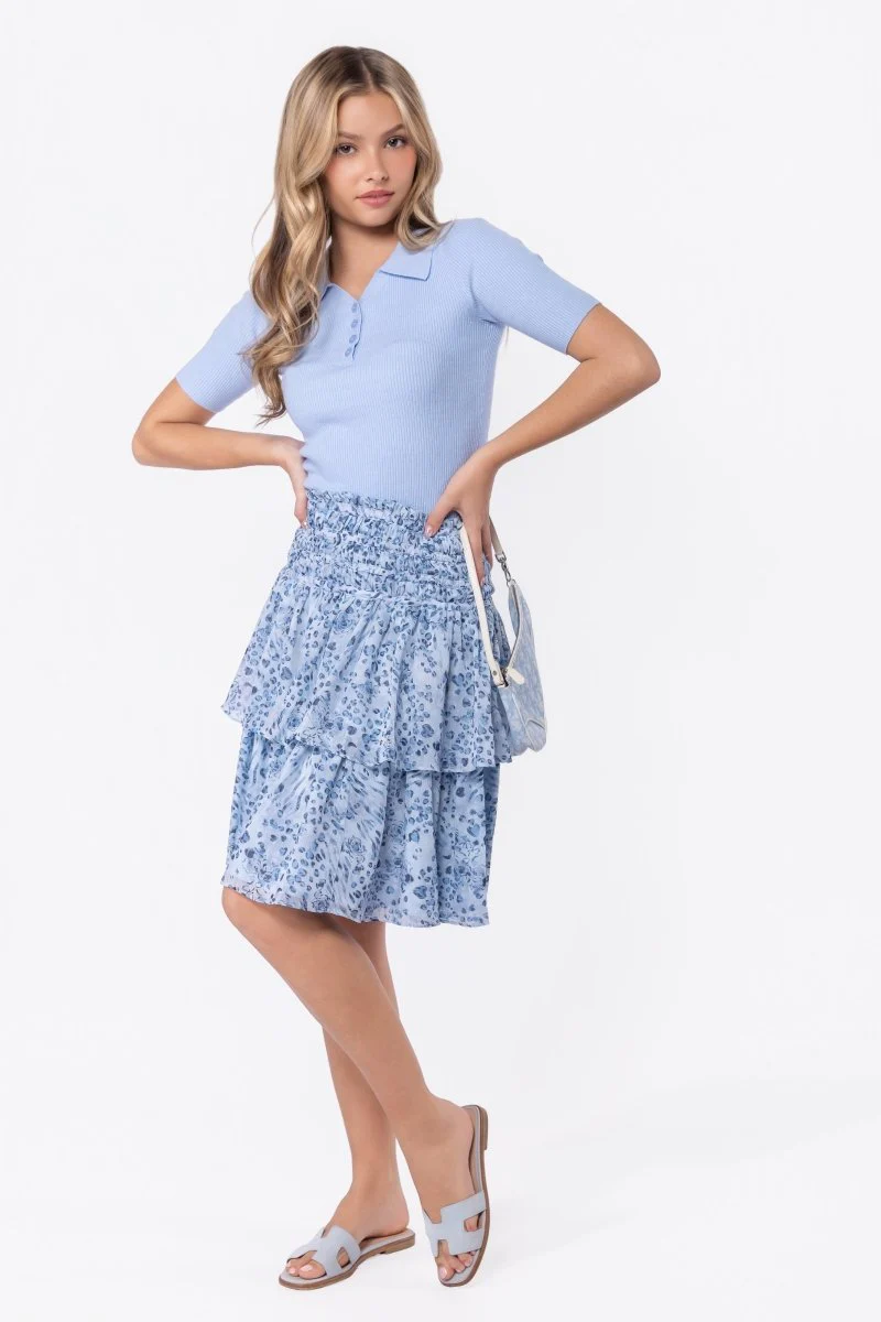 Zena Skirt 23" (Blue/Black)