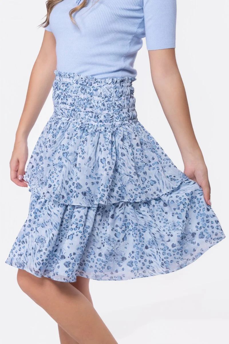 Zena Skirt 23" (Blue/Black) - Image 3