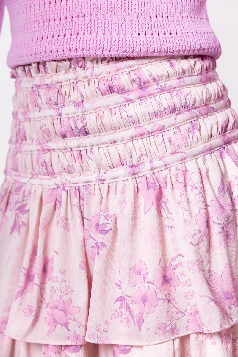 Zena Skirt 23" (Light Pink Flower) - Image 4