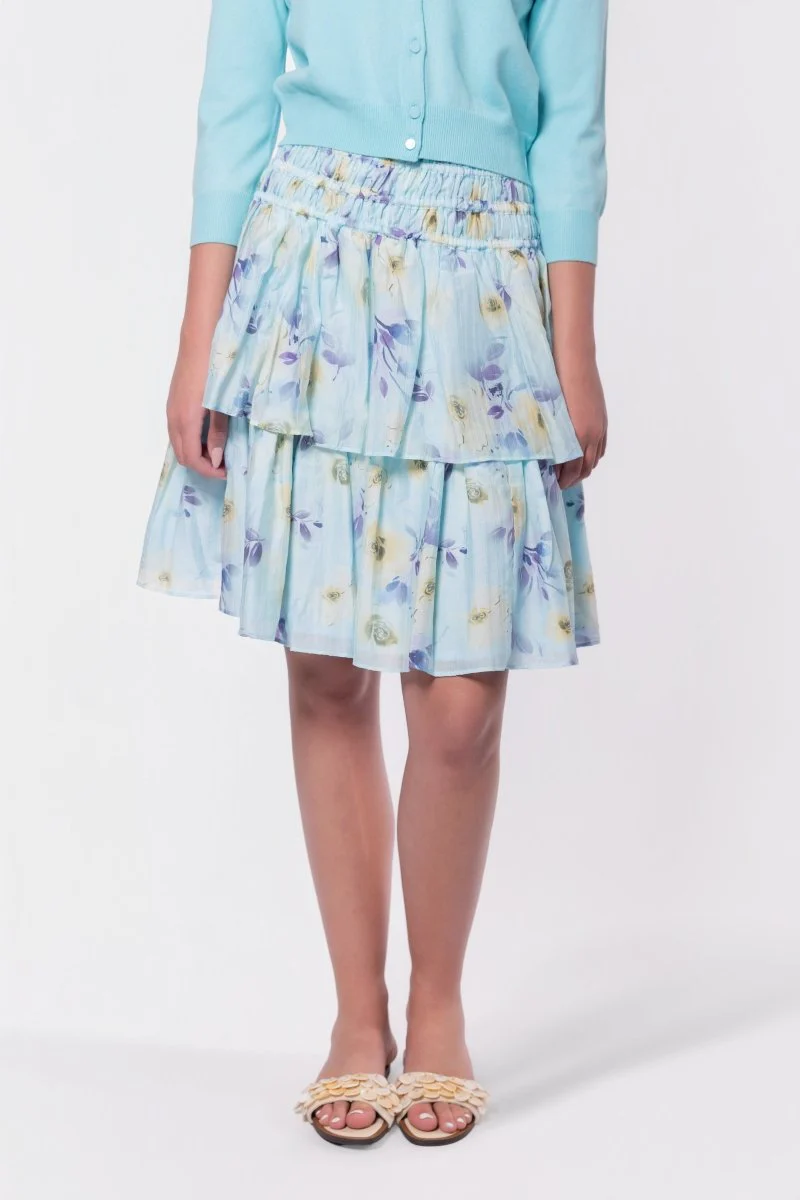 Zena Skirt 23" (Mint/Purple) - Image 2