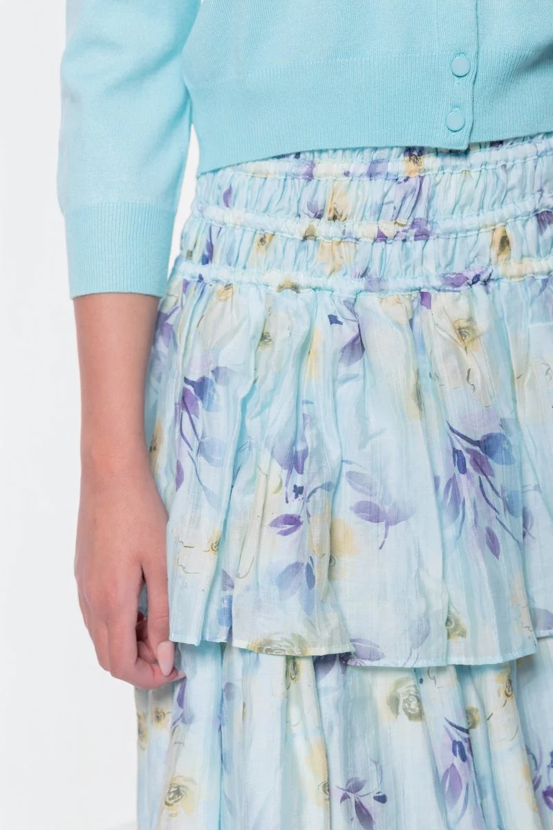 Zena Skirt 23" (Mint/Purple) - Image 4