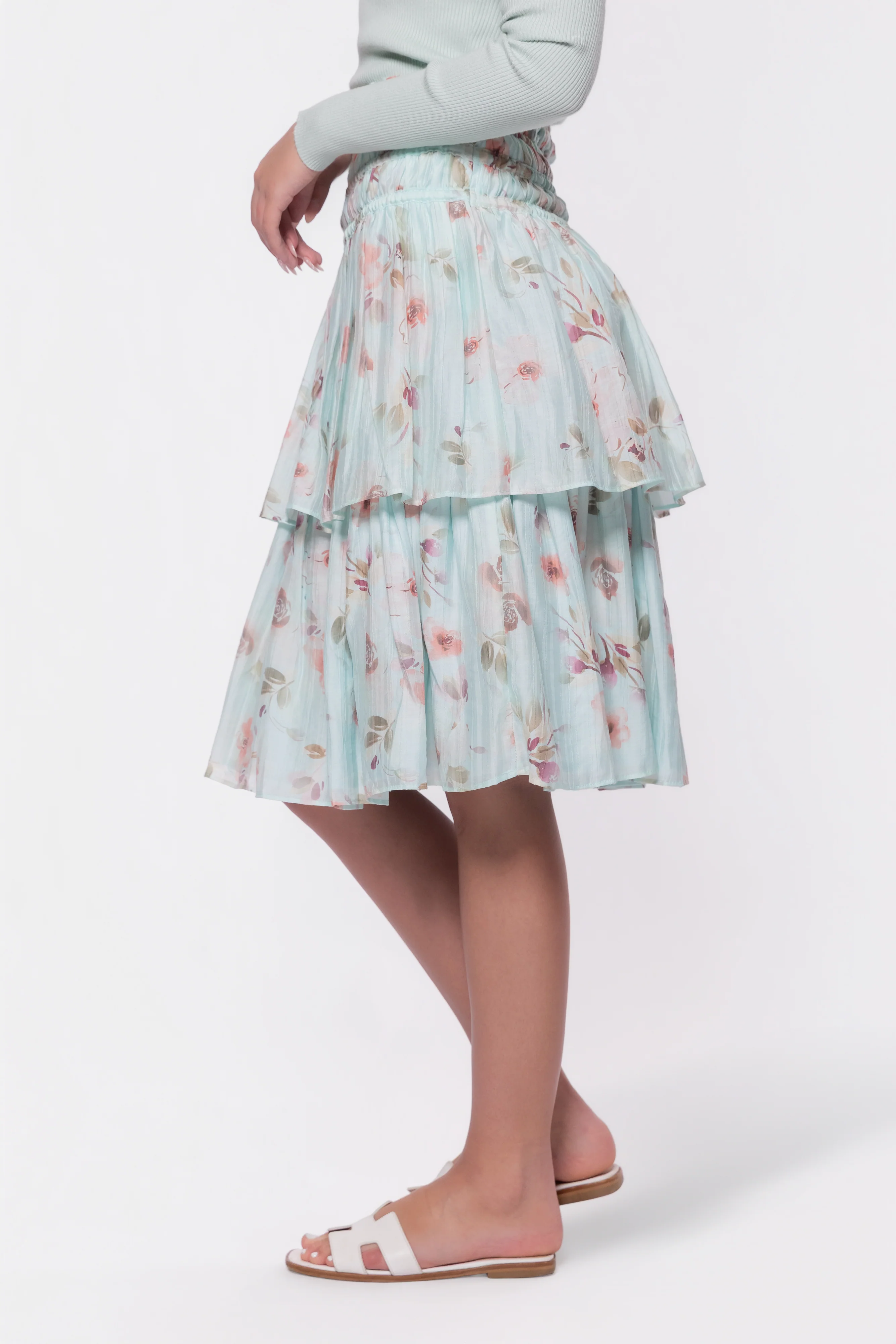 Zena Skirt 26" (Purple/Beige) - Image 3