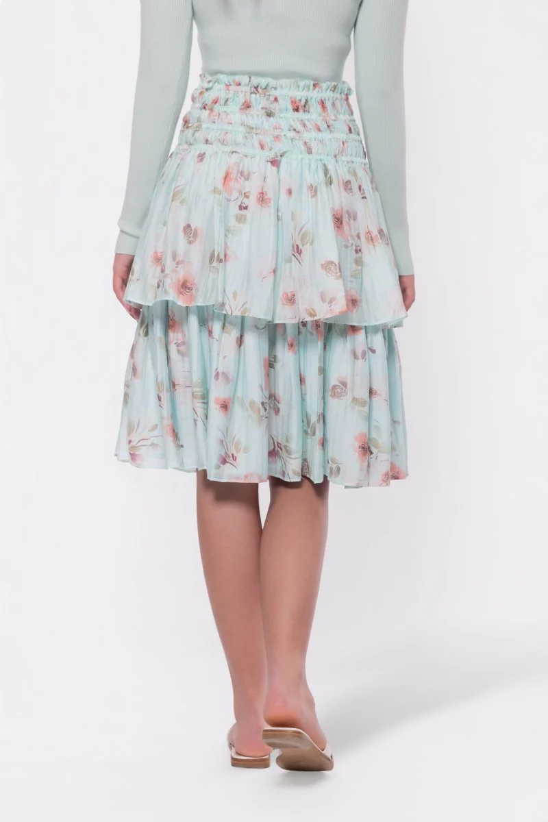 Zena Skirt 26" (Purple/Beige) - Image 4