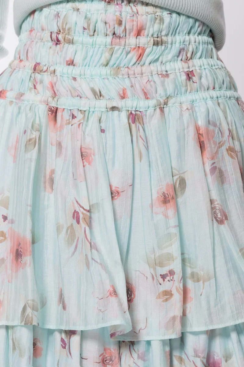 Zena Skirt 26" (Purple/Beige) - Image 5