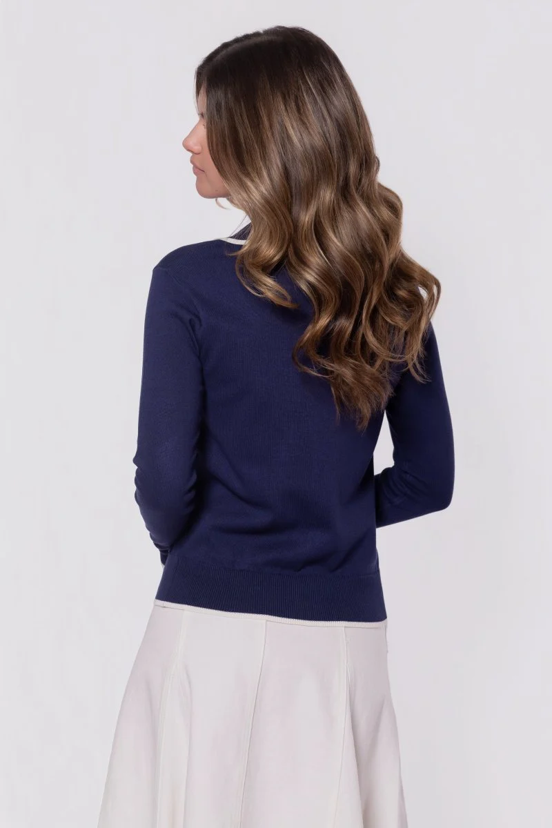 Zoe Cardigan (Navy) - Image 5