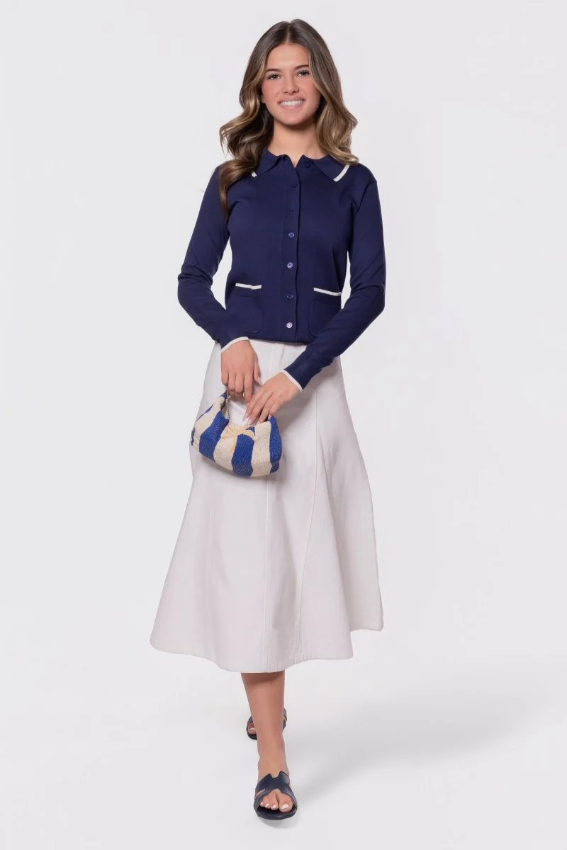 Zoe Cardigan (Navy) - Image 8